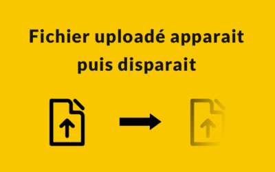 Fichier apparaît puis disparait dans Airtable